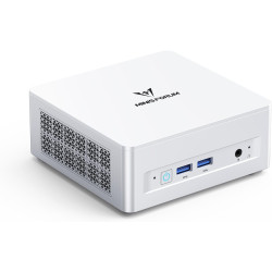 MINIS FORUM UM880 Plus Mini PC Barebone avec AMD Ryzen 7 8845HS (8C/16T, jusqu'à 5,1 GHz), Mini Ordinateur Dual DDR5 RAM M.2 PCI
