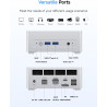 MINIS FORUM UM880 Plus Mini PC Barebone avec AMD Ryzen 7 8845HS (8C/16T, jusqu'à 5,1 GHz), Mini Ordinateur Dual DDR5 RAM M.2 PCI