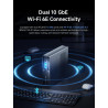 MINIS FORUM Arm Mini Workstation avec Prise en Charge du démarrage UEFI, Arm intégré CP8180 (12C/12T, 2,6 GHz, 45 Tops), 64 Go L