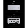 Mini PC MINISFORUM X1-Lite 255 avec AMD Ryzen 7 255 (8C/16T), 32 Go RAM DDR5, SSD M.2 512Go, Sorties vidéo 4K HDMI 2.1/DP 1.4/US