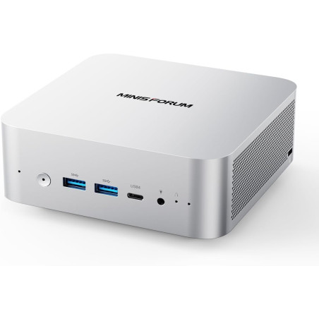 MINIS FORUM Mini PC AI M1 Pro-125H avec Intel Core Ultra 5 125H (14C/18T, jusqu'à 4,5 GHz), Mini Ordinateur de Bureau 32 Go DDR5