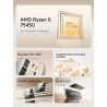 MINIS FORUM DeskMini UM750L Mini PC Slim AMD Ryzen 5 7545U, 32 Go de RAM LPDDR5 + SSD PCIe 4.0 de 1 to,HDMI/DP/USB 4.0, LAN 2,5 