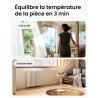 SwitchBot Ventilateur sur pied oscillant, éclairage RGB, 22 dB ultra-silencieux, télécommande, compatible Matter via Hub, débit 