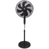 BEPER P206VEN120 Ventilateur sur pied 7 pales, 40 cm, oscillant, 3 vitesses, hauteur réglable jusqu'à 130 cm, base ronde stable,