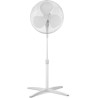 Midea MPF25MW Ventilateur sur pied 40W, Hauteur Réglable Jusqu'à 125 cm，3 Vitesses, Oscillation 90°, Puissant et Silencieux, Idé