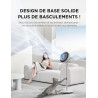 Midea Ventilateur sur pied 4 en 1, hauteur réglable 30-110 cm, oscillant, ultra-silencieux, inclinaison 90°, 3 vitesses, blanc. 