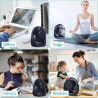 Ventilateur bureau silencieux usb avec Rechargeable Batterie 4000mAh,5 Vitesse petit ventilateur table pour La Chambre,domair,cu