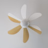 Cecotec Ventilateur de Plafond avec Lumière EnergySilence Aero 350 50 W, Basse Consommation, Diamètre 81 cm, 6 Pales Réversibles
