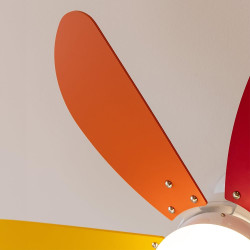 Cecotec - Ventilateur de Plafond avec Lumière EnergySilence Aero 360 ColorFull - 50 W, Diamètre 91 cm, 3 Vitesses et 6 Pales, La