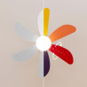Cecotec - Ventilateur de Plafond avec Lumière EnergySilence Aero 360 ColorFull - 50 W, Diamètre 91 cm, 3 Vitesses et 6 Pales, La