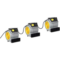 Vacmaster Air Mover Ventilateur de Sol, Puissance 124 W avec 3 vitesses Tête de Ventilateur Réglable - Adapté pour les Gymnases,