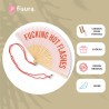 Fisura Éventail pliable original avec message « Hot flashes » - Éventail pliable pour femme - Cintre inclus - Éventail pliable e