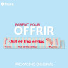 Fisura – Éventail Original “Out of The Office” en Bois Bleu et Rouge, éventail à Main Moderne et coloré avec Cordon Inclus, idée