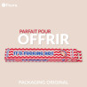 Fisura – Éventail Original “F*cking Hot” en Bois, Motif Vagues Rouges, éventail à Main Moderne et coloré avec Cordon Inclus, Acc