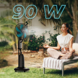 Cecotec - Ventilateur Nébuliseur EnergySilence 490 Freshessence - 90 W, Diamètre 40 cm, Capacité de 2,8 L, Oscillation Automatiq