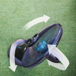 Cecotec Ventilateur nébuliseur EnergySilence 590 FreshEssence. 90 W, 5 pales, Diamètre 40 cm, Moteur en cuivre, 3 Vitesses, Osci