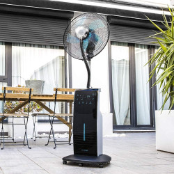 Cecotec Ventilateur nébuliseur EnergySilence 590 FreshEssence. 90 W, 5 pales, Diamètre 40 cm, Moteur en cuivre, 3 Vitesses, Osci