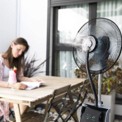 Cecotec Ventilateur nébuliseur EnergySilence 590 FreshEssence. 90 W, 5 pales, Diamètre 40 cm, Moteur en cuivre, 3 Vitesses, Osci