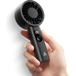 Aecooly Ventilateur à Main Portable, Puissant, Rechargeable USB, 10h Max Refroidissement, Ventilateur Batterie, Ventilateur de P