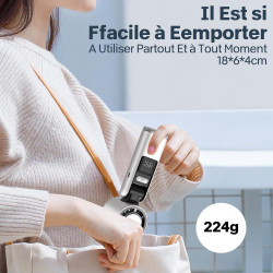 Mini Ventilateur Climatiseur Portable,Pliable Ventilateur Avec écran LED Fonction de Refroidissement,1-199 Vitesses de Vent 5000