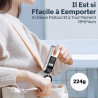 Mini Ventilateur Climatiseur Portable,Pliable Ventilateur Avec écran LED Fonction de Refroidissement,1-199 Vitesses de Vent 5000