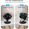 WOWDSGN Ventilateur de Table Silencieux 24dB, Ventilateur Bureau de Circulation d'air Turbo - 80° Oscillation Horizontale - 100°