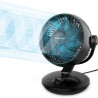 WOWDSGN Ventilateur Silencieux 22dB, Ventilateur de Table Puissant Turbo avec Ecran et Minuterie de 9 Heures - Oscillation à 100