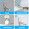 Ulikey Ventilateur de Plafond avec Lumière, 40W Ventilateur avec Telecommande et Lumière, Silencieux, 3 Vitesses et, 6 Pales, Do