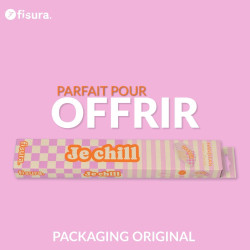 Fisura – Éventail Original avec Message “Je Chill”. Accessoire en Bois Moderne et coloré. Ventilateur à Main Rose. Dragonne Incl