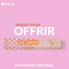Fisura – Éventail Original avec Message “Je Chill”. Accessoire en Bois Moderne et coloré. Ventilateur à Main Rose. Dragonne Incl