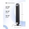 Dreo Ventilateur tour oscillant à 90° avec télécommande, pour chambre à coucher, 106,7 cm, 6 vitesses, 3 + 1 modes, grand écran 