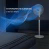 Rowenta Turbo Silence Extreme +, ventilateur à pied avec 16 vitesses et 3 modes automatiques, ventilateur silencieux avec techno
