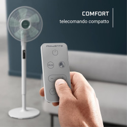 Rowenta Turbo Silence Extreme +, ventilateur à pied avec 16 vitesses et 3 modes automatiques, ventilateur silencieux avec techno