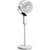 LEADZM Ventilateur sur Pied Silencieux Circulateur, Oscillation 90°+120°, 62–112 cm Hauteur Réglable,8 Vitesses, Minuterie 15 h