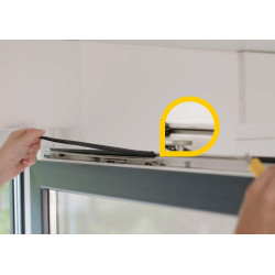 Schellenberg 46600 Ventilateur de fenêtre universel en blanc, extension du kit de démarrage
