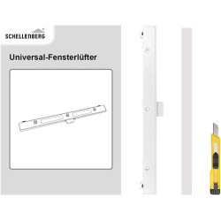 Schellenberg 46600 Ventilateur de fenêtre universel en blanc, extension du kit de démarrage