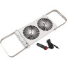 Ventilateur de fenêtre de toit pour camping-car, double fenêtre, 4 réglages de vitesse, panneaux extensibles de 37 à 59 cm, pour