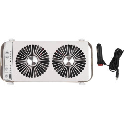 Ventilateur de fenêtre de toit pour camping-car, double fenêtre, 4 réglages de vitesse, panneaux extensibles de 37 à 59 cm, pour