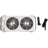 Ventilateur de fenêtre de toit pour camping-car, double fenêtre, 4 réglages de vitesse, panneaux extensibles de 37 à 59 cm, pour