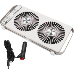 Ventilateur de fenêtre de toit pour camping-car, double fenêtre, 4 réglages de vitesse, panneaux extensibles de 37 à 59 cm, pour