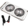 Ventilateur de fenêtre de toit pour camping-car, double fenêtre, 4 réglages de vitesse, panneaux extensibles de 37 à 59 cm, pour