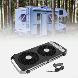 Ventilateur de fenêtre de toit pour camping-car, double fenêtre, 4 réglages de vitesse, panneaux extensibles de 37 à 59 cm, pour