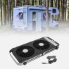 Ventilateur de fenêtre de toit pour camping-car, double fenêtre, 4 réglages de vitesse, panneaux extensibles de 37 à 59 cm, pour