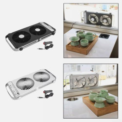 Ventilateur de fenêtre de toit pour camping-car, double fenêtre, 4 réglages de vitesse, panneaux extensibles de 37 à 59 cm, pour