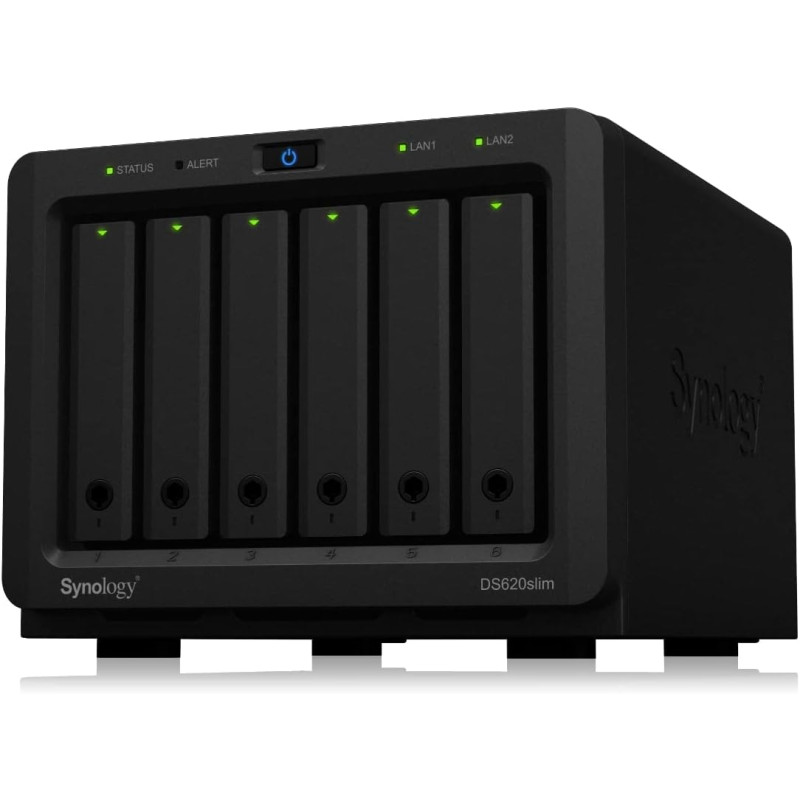 Synology DiskStation DS620SLIM Serveur de Stockage NAS Bureau Ethernet/LAN Noir J3355