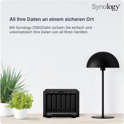 Synology DiskStation DS620SLIM Serveur de Stockage NAS Bureau Ethernet/LAN Noir J3355