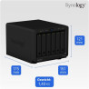 Synology DiskStation DS620SLIM Serveur de Stockage NAS Bureau Ethernet/LAN Noir J3355