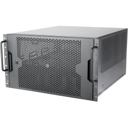 Argentstone technology rm600, 6u rackmount chassis featuring dual psu compatibility and triple 360mm radiator support, sst-rm600