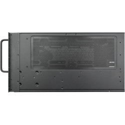 Argentstone technology rm600, 6u rackmount chassis featuring dual psu compatibility and triple 360mm radiator support, sst-rm600