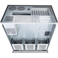 Argentstone technology rm600, 6u rackmount chassis featuring dual psu compatibility and triple 360mm radiator support, sst-rm600